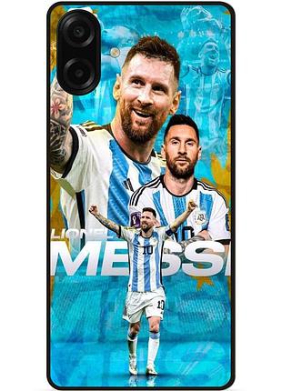 Силіконовий чохол бампер для samsung a08 з малюнком messi мессі