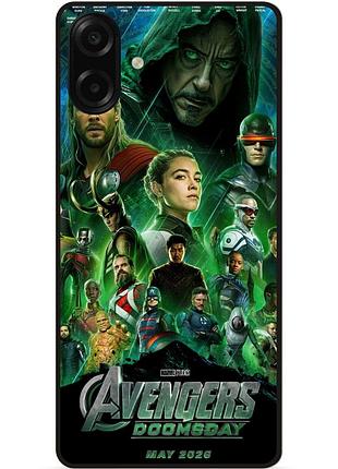 Силиконовый чехол бампер для samsung a08 с рисунком avengers doomsday мстители