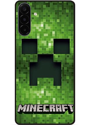 Силіконовий чохол бампер для samsung a18 гра minecraft майнкрафт