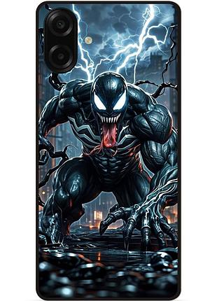 Чехол силиконовый бампер для samsung a08 с рисунком веном marvel venom