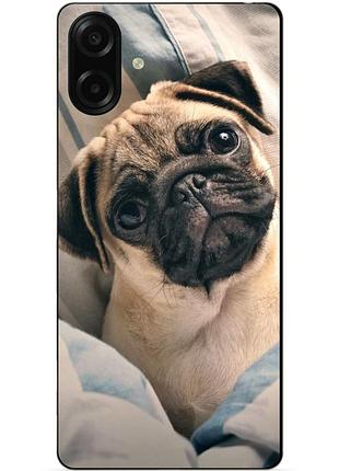 Силіконовий чохол бампер для samsung a07s з малюнком фото мопс