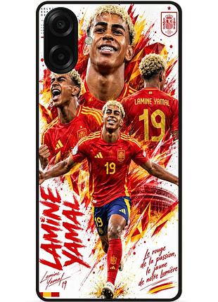 Чехол силиконовый бампер для samsung a08 с рисунком ламин ямаль lamine yamal messi