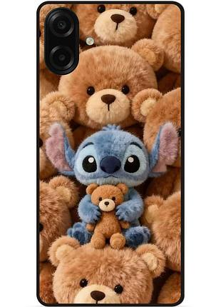 Силіконовий бампер чохол для samsung a08 з картинкою стіч stitch