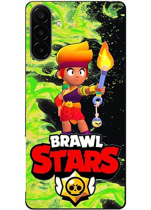 Силіконовий бампер чохол для samsung a18 з героєм бравл амбер brawl