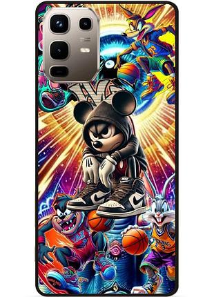 Силіконовий чохол бампер для infinix note 50 pro plus 5g (x6856) з малюнком микки маус disney