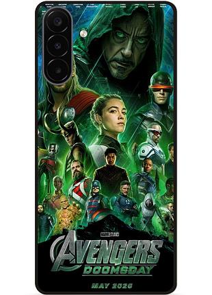 Силиконовый чехол бампер для samsung a18 с рисунком avengers doomsday мстители