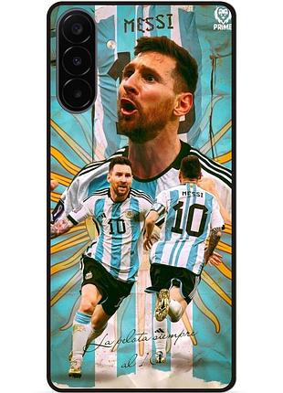 Силіконовий чохол бампер для samsung a18 з малюнком messi or мессі
