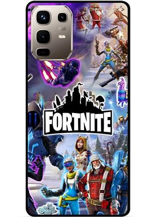 Силиконовый чехол бампер для infinix note 50 pro plus 5g (x6856) игра fortnite фортнайт