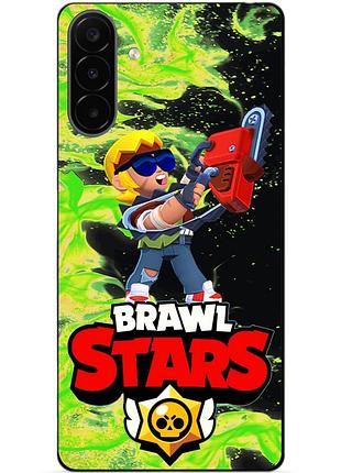 Чехол силиконовый бампер для samsung a18 с героем бравл бастер brawl