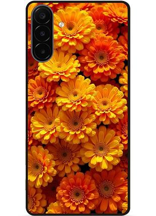 Силіконовий чохол бампер для samsung a18 з малюнком гербери квіти