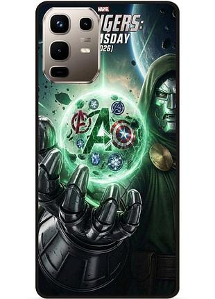 Силіконовий чохол бампер для infinix note 50 pro plus 5g (x6856) з картинкою avengers doomsday мстители