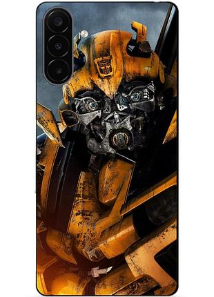 Чехол силиконовый бампер для samsung a18 с рисунком бамблби bumblebee трансформеры