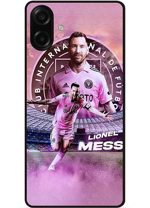 Силиконовый бампер чехол для samsung a07s с рисунком leo messi месси