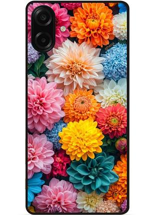 Силіконовий чохол бампер для samsung a07s з малюнком квіти георгини
