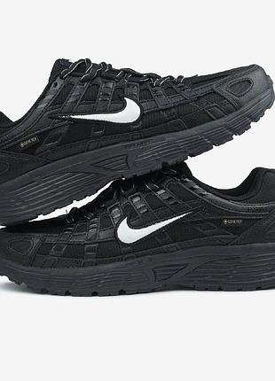 Nike p-6000 full black white swoosh gore-tex termo 5