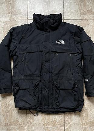 Куртка парка пуховик the north face 550 down parka jacket black nylon vintage outdoor winter l men’s