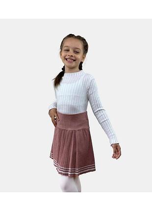 Водолазка для девочки kelly молочная art knit
