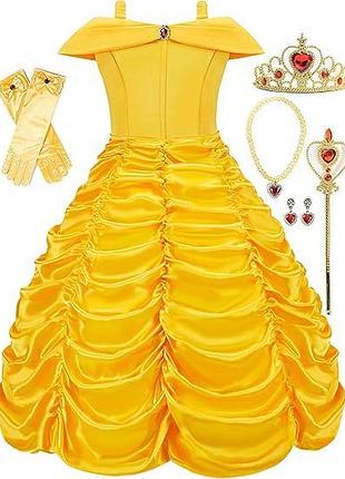 Костюм принцессы vicloon princess dress платья принцессы с аксессуарами для девочек 2-3 года 100 см