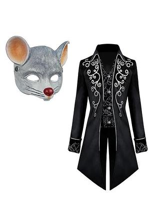 Маскарадный костюм с маской мыши l masquerade costume with mouse mask мужской фрак на хэллоуин