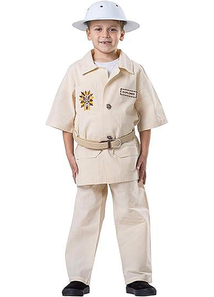 Детский карнавальный костюм исследователя explorer dress up america toddler 2 костюм смотрителя зоопарка для детей 1-2 лет