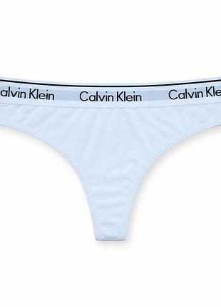 Женские трусики-бикини calvin klein белые хлопковые маломерят xl