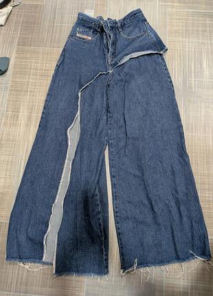 Джинси diesel d-izzier-sp wide high waist, w28 l32