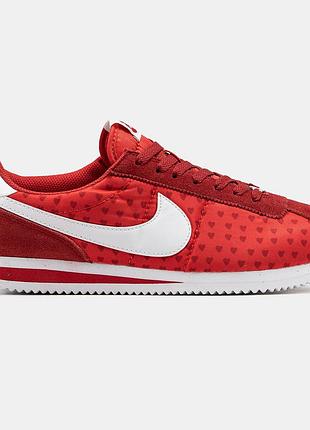 Красные кроссовки унисекс nike cortez red white х кортез 36