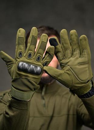Тактичні утеплені рукавички full finger olive олива вт4745