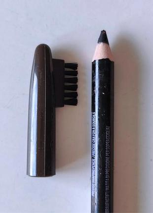 Карандаш для бровей maybelline new york express brow shaping pencil 06 black brown новый