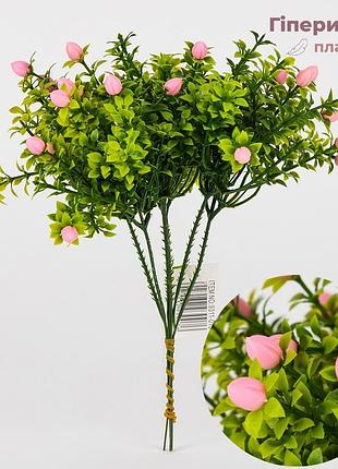 Букет из 6 веток "гиперикум", розовый, 20 см elisey