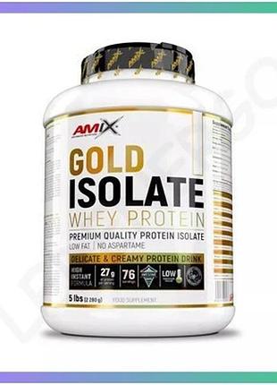 Протеин amix gold whey protein isolate 2.28 кг шоколад изолят сывороточного белка для набора мышечной sku_fitsh_cn9184-5