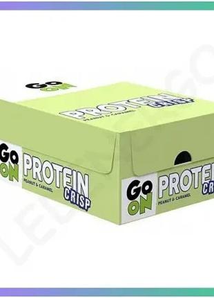 Протеїновий батончик go on nutrition protein crisp bar 50 г арахіс-карамель для енергії та бадьорості sku_fitsh_cn10623-2