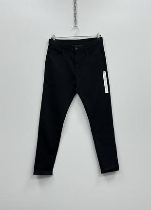 Базові джинси uniqlo ezy stretch slim tapered jeans black