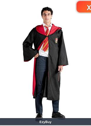 Костюм мага gryffindor 104-112 см (one size) с мантией и галстуком, артикул 11770, черно-красный цвет