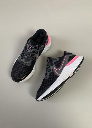 Кросівки жіночі nike чорні з рожевим, розмір 36.5, довжина устілки 23.5 см