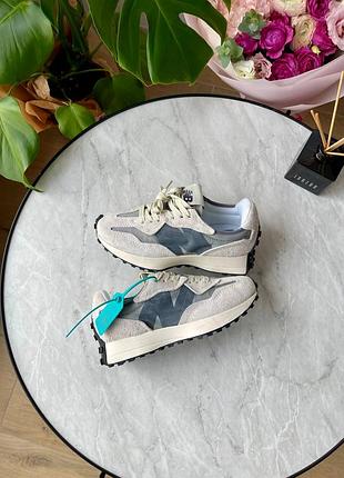 New balance 327 grey black logo u327wca 2