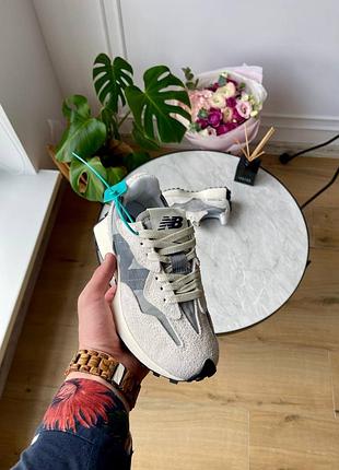 New balance 327 grey black logo u327wca 6