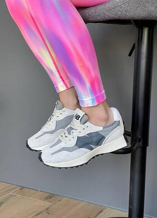 New balance 327 grey black logo u327wca 10
