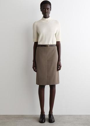 Юбка женская cos merino wool-blend pencil skirt / 42