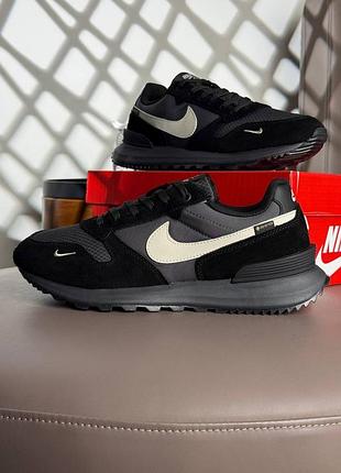 Водонепроникні кросівки  nike phoenix waffle gtx black grey beige