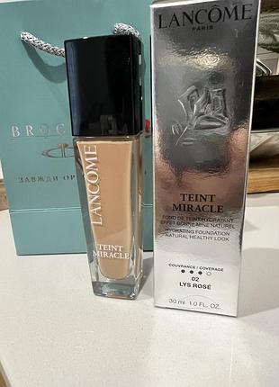 Тональний крем lancôme teint miracle 02 lys rosé 30 мл
