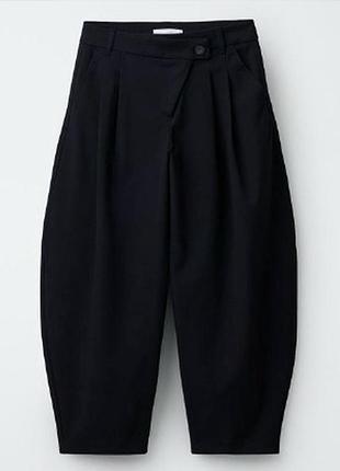 Брюки жіночі zara чорні barrel