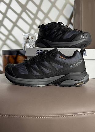 Водонепроникні кросівки  salomon x-adventure gtx bluish grey black