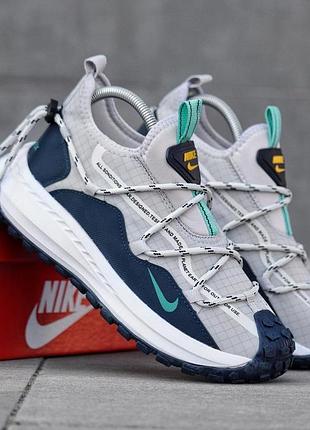Чоловічі кросівки nike acg mountain fly gore-tex сірі модні кроси на осінь найк асг маунтін флай гортекс