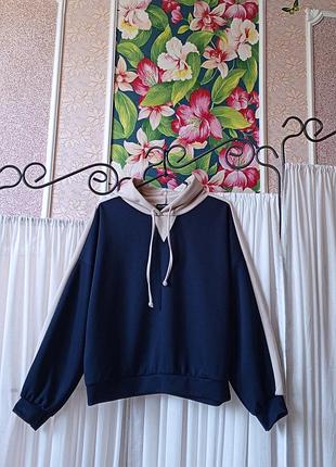 Стильний комбінований худі new collection.