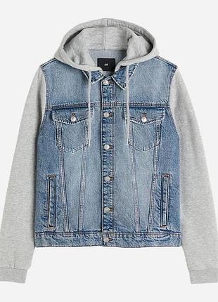 Чоловіча h&m джинсовка з капюшоном