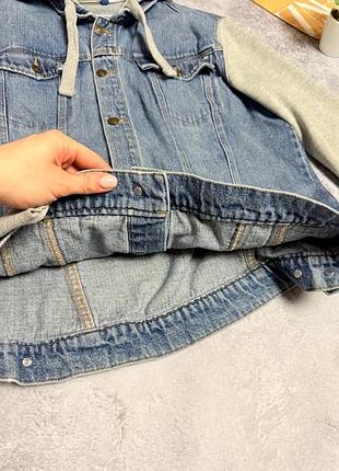 Чоловіча h&m джинсовка з капюшоном 4
