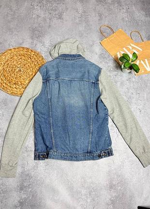 Чоловіча h&m джинсовка з капюшоном 9