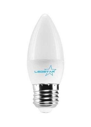 Лампа 7w e27 4000k c37 свічка тм ledstar