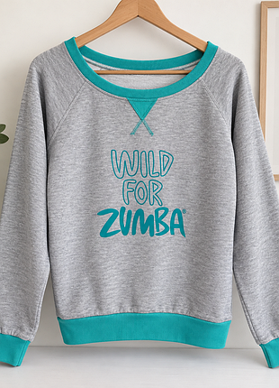 Оригинальный женский свитшот zumba wear утеплен на флисе, размер m